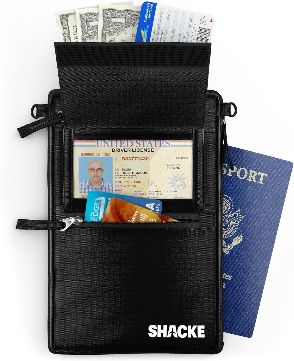 Hidden Travel Belt Wallet w/RFID Blocker - Image 4